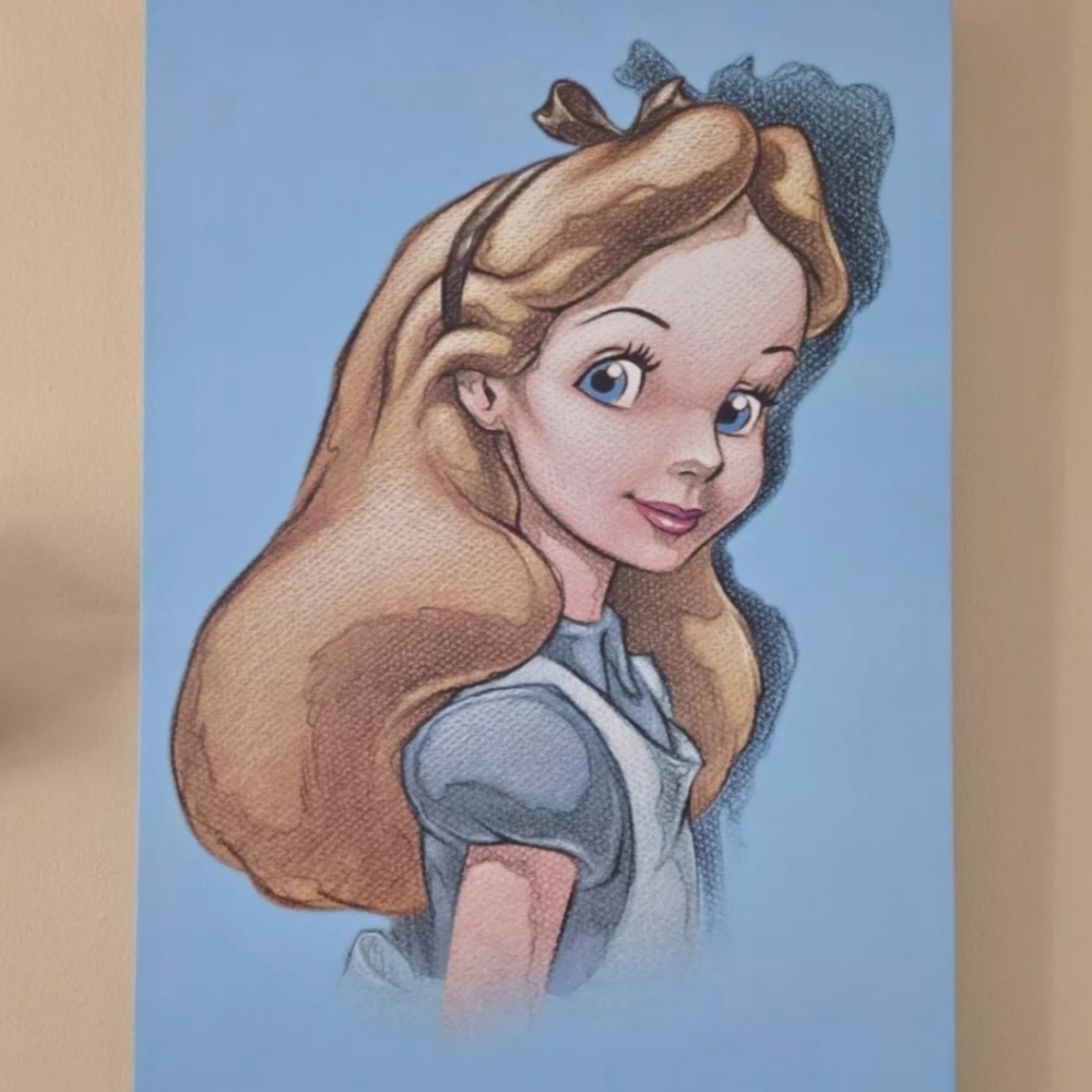Disney Alice in Wonderland Portrait Canvas Wall Art